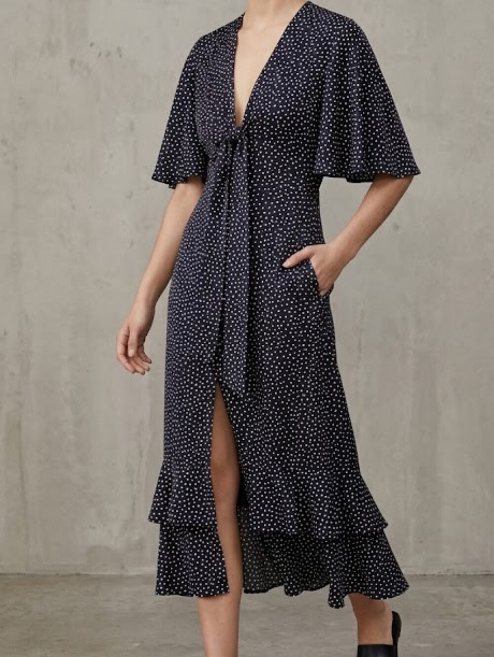 Alexis Kasany Polka Dot midi dress